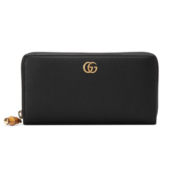 Gucci Zip Around Wallet With Bamboo