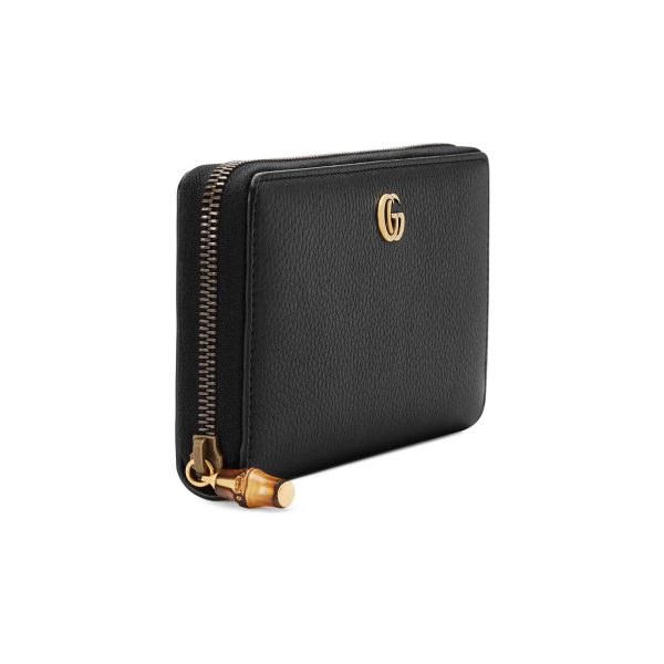 Gucci Zip Around Wallet With Bamboo - Image 3