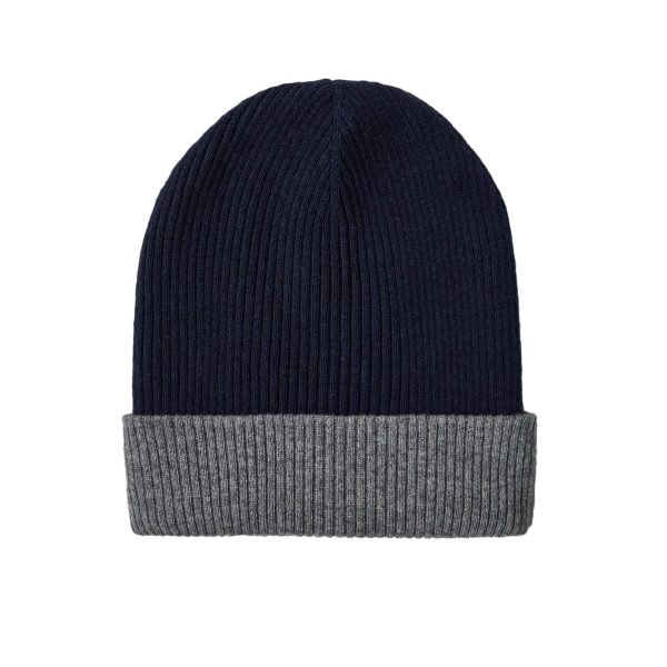 Brunello Cucinelli Cashmere Double Knit Ribbed Beanie at Enigma Boutique