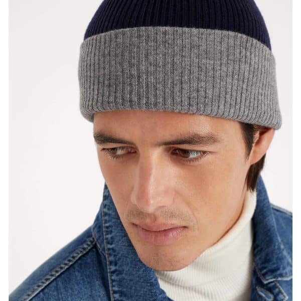 Brunello Cucinelli Cashmere Double Knit Ribbed Beanie at Enigma Boutique