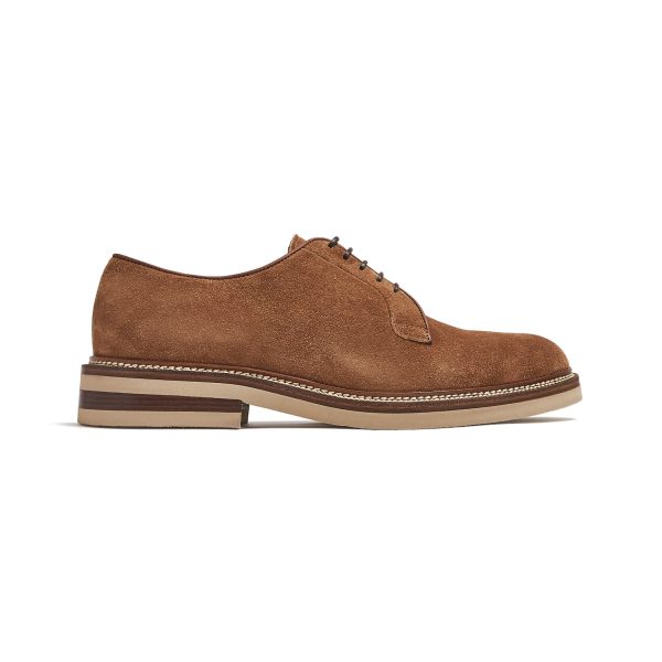 Brunello Cucinelli Men's Suede Derby Shoes at Enigma Boutique