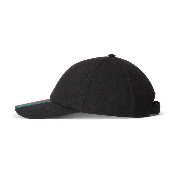 Gucci Canvas Baseball Hat With Web at Enigma Boutique