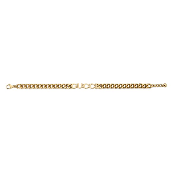 Gucci Chain Bracelet With GUCCI Script at Enigma Boutique