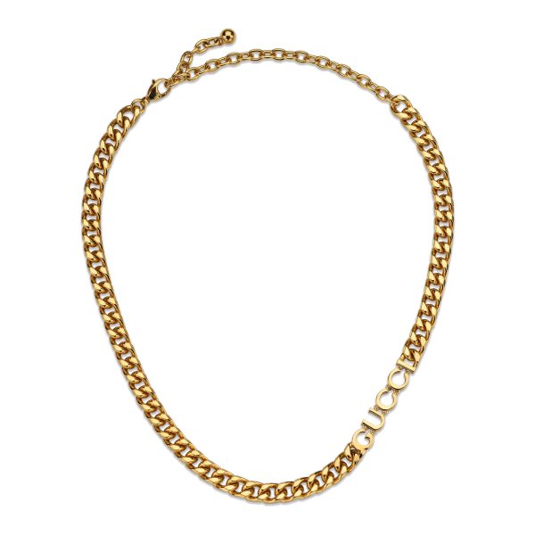 Gucci Chain Necklace With GUCCI Script - Image 2