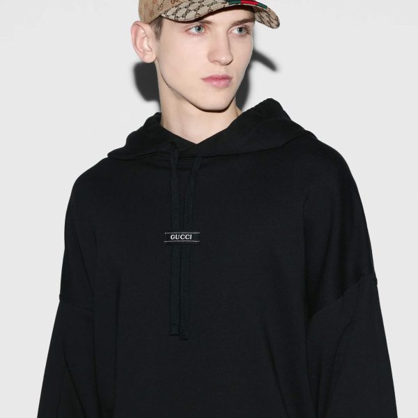 Gucci Cotton Jersey Hooded Sweatshirt at Enigma Boutique