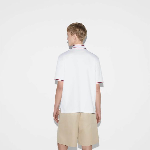 Gucci Cotton Piquet Polo Shirt With Web - Image 3