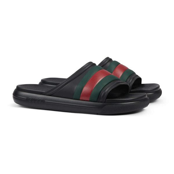 Gucci Men's Web Slide Sandal