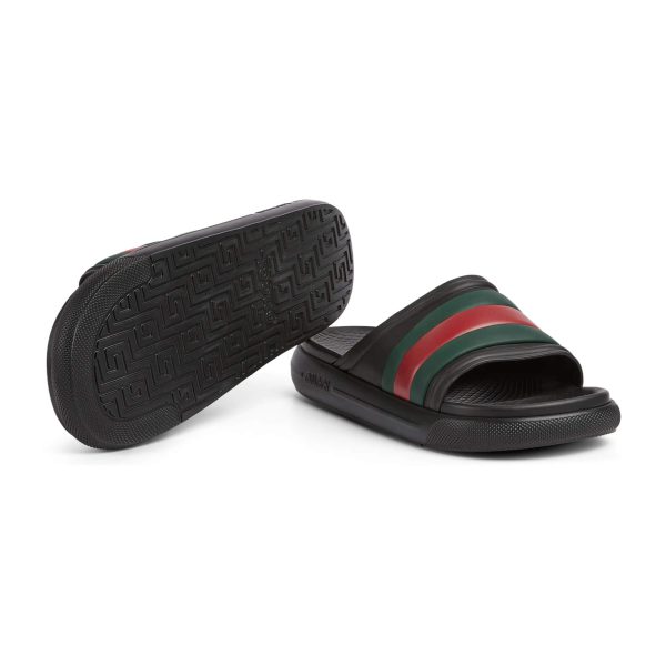 Gucci Men's Web Slide Sandal - Image 5