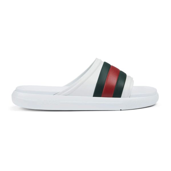 Gucci Men’s Web Slide Sandal - Image 2