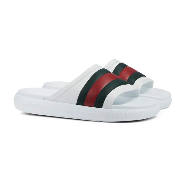 Gucci Men’s Web Slide Sandal