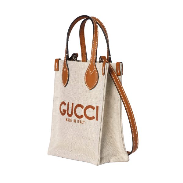 Gucci Super Mini Tote Bag With GUCCI Print at Enigma Boutique