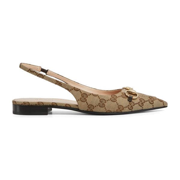 Gucci Women's Horsebit Slingback Ballet Flat - Image 2