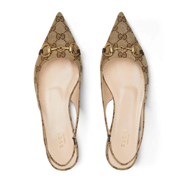 Gucci Women's Horsebit Slingback Ballet Flat - Image 4