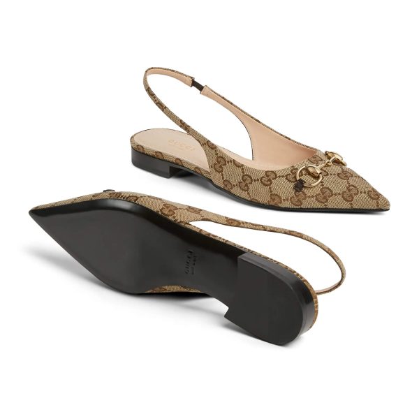 Gucci Women's Horsebit Slingback Ballet Flat - Image 5