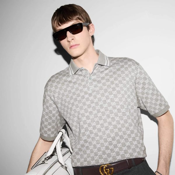 Gucci Cotton Polo Shirt With Embroidery at Enigma Boutique