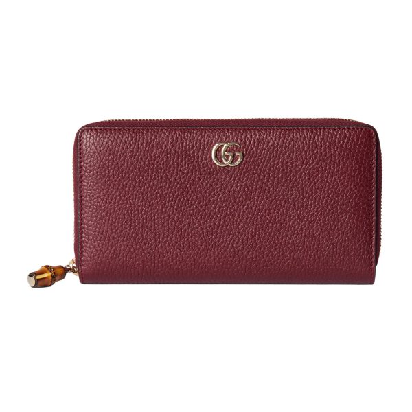 Gucci Zip Around Wallet With Bamboo at Enigma Boutique