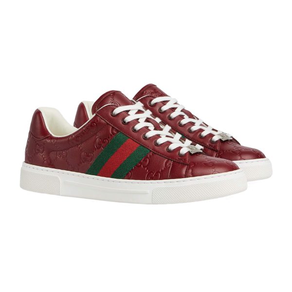 Gucci Women’s Ace Sneaker With Web at Enigma Boutique