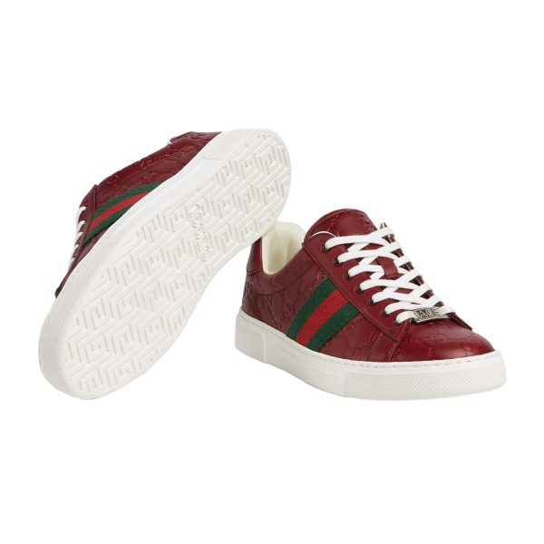 Gucci Women’s Ace Sneaker With Web at Enigma Boutique