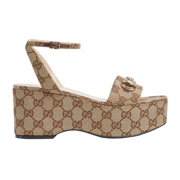 Gucci Women's Horsebit Flatform Sandal at Enigma Boutique