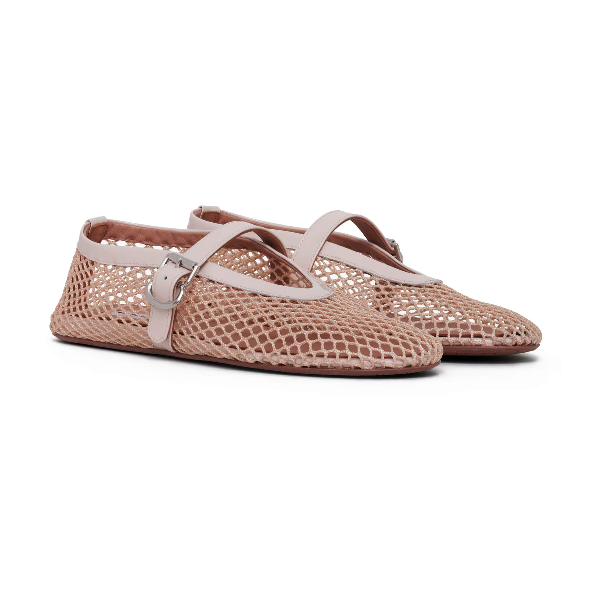 Alaïa Ballet Flats In Fishnet at Enigma Boutique