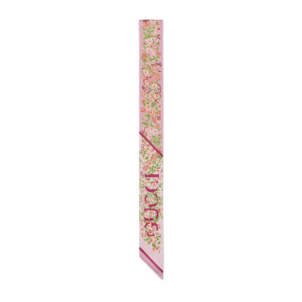 Gucci Printed Silk Neck Bow