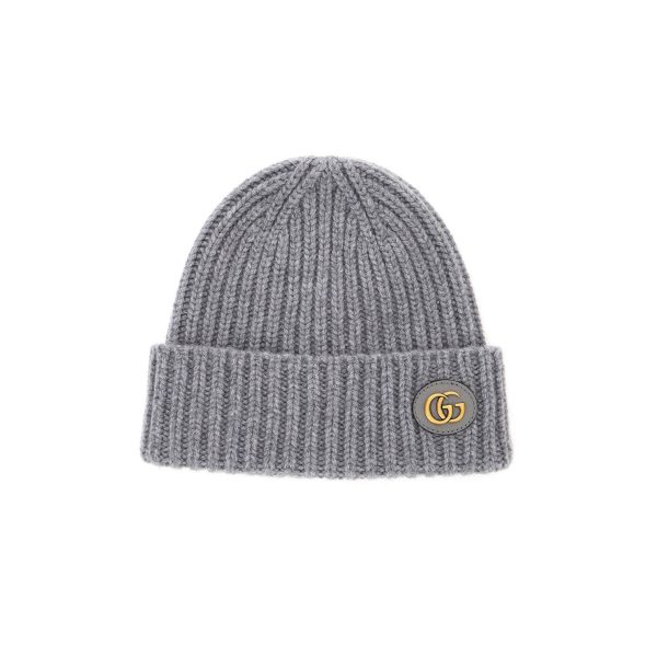 Gucci Wool Cashmere Hat With Double G