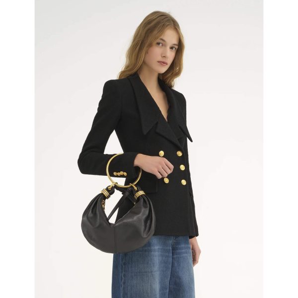 Chloé Small Bracelet Hobo Bag In Grained Leather at Enigma Boutique