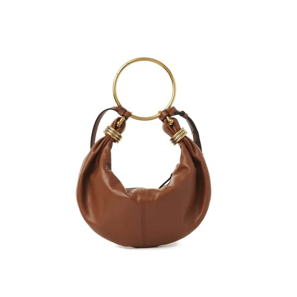 Chloé Small Bracelet Hobo Bag In Grained Leather at Enigma Boutique