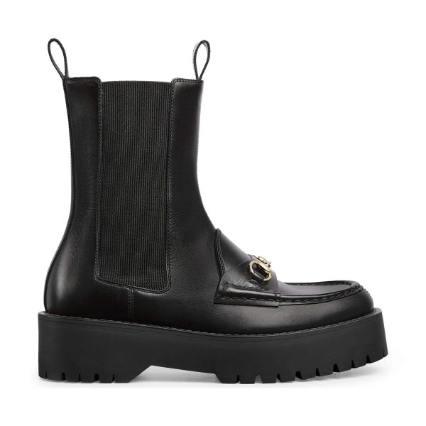 Gucci Women's Horsebit Boot With Lug Sole at Enigma Boutique