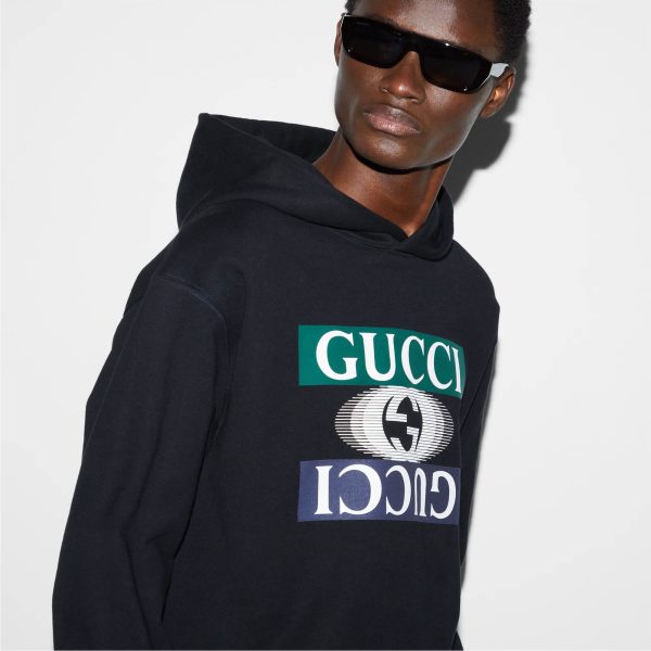 Gucci Cotton Jersey Hooded Sweatshirt - Image 4