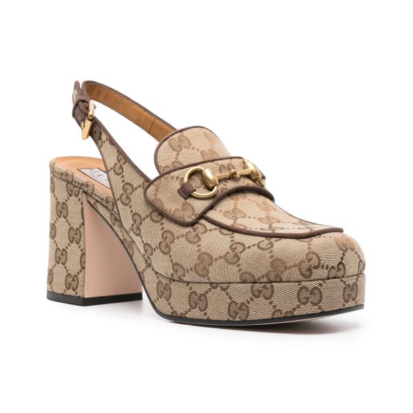 Gucci Horsebit 85mm Platform Pumps