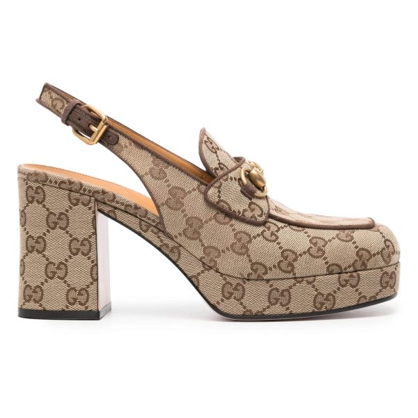 Gucci Horsebit 85mm Platform Pumps - Image 2