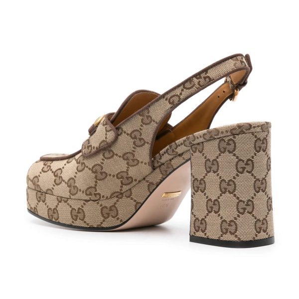 Gucci Horsebit 85mm Platform Pumps - Image 3