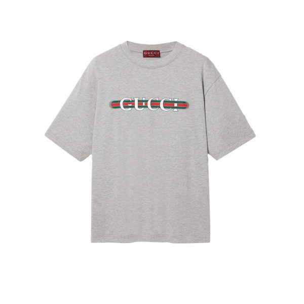 Gucci Cotton Jersey T-shirt With GUCCI Print