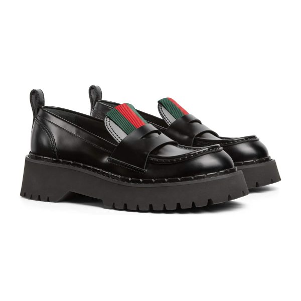 Gucci Women's Loafer With Web at Enigma Boutique