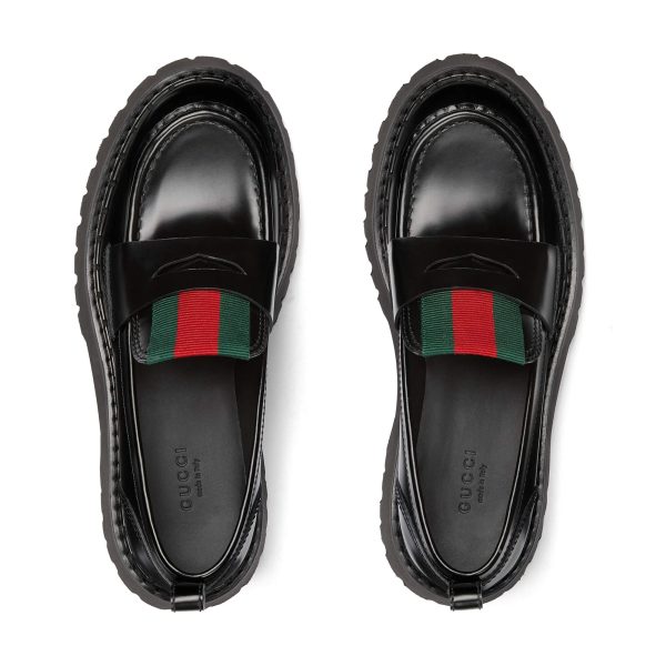 Gucci Women's Loafer With Web - Image 3