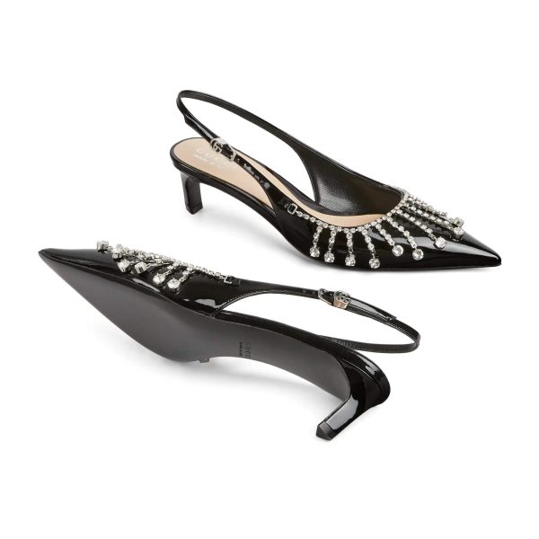 Gucci Women's Pump With Crystal Chain - Image 5