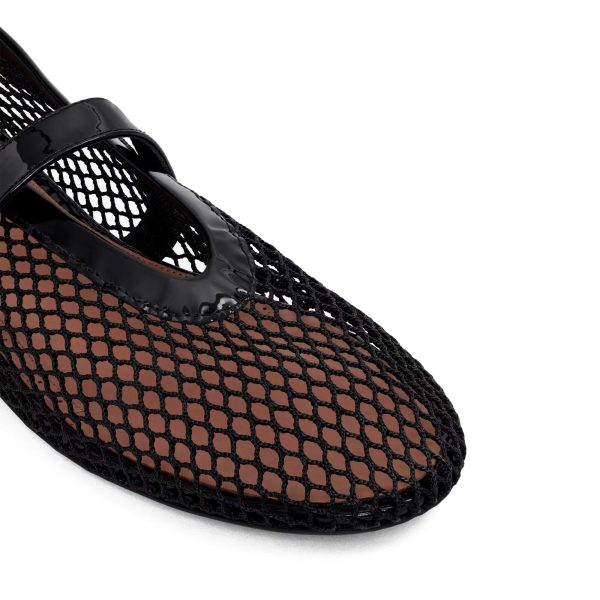 Alaïa Ballet Flats In Fishnet at Enigma Boutique