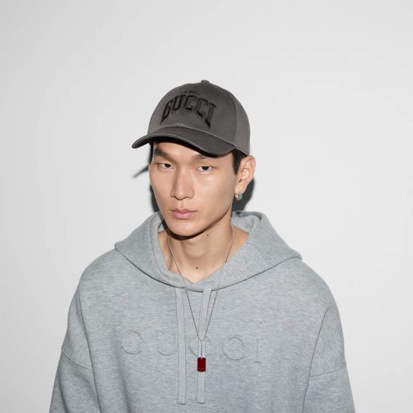 Gucci Cotton Embroidered Baseball Hat - Image 4