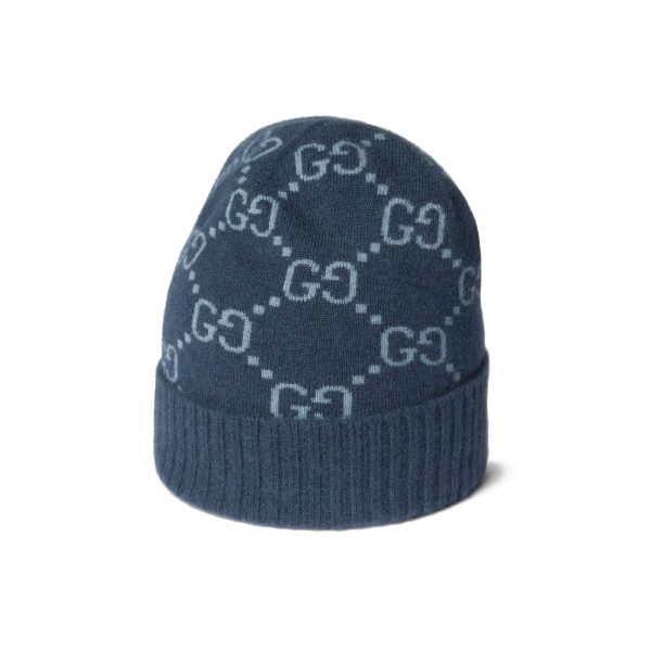 Gucci GG Cashmere Jacquard Hat at Enigma Boutique