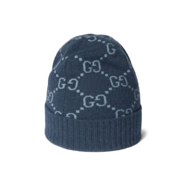 Gucci GG Cashmere Jacquard Hat - Image 3