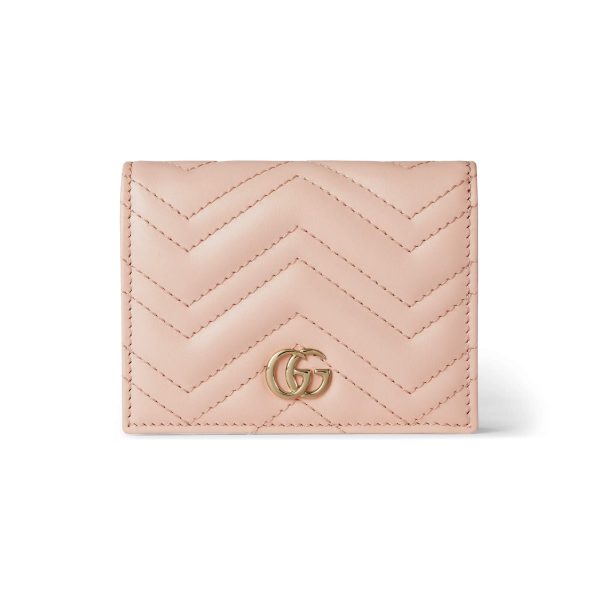 Gucci GG Marmont Matelassé Card Case Wallet at Enigma Boutique