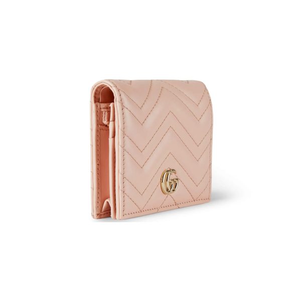 Gucci GG Marmont Matelassé Card Case Wallet at Enigma Boutique