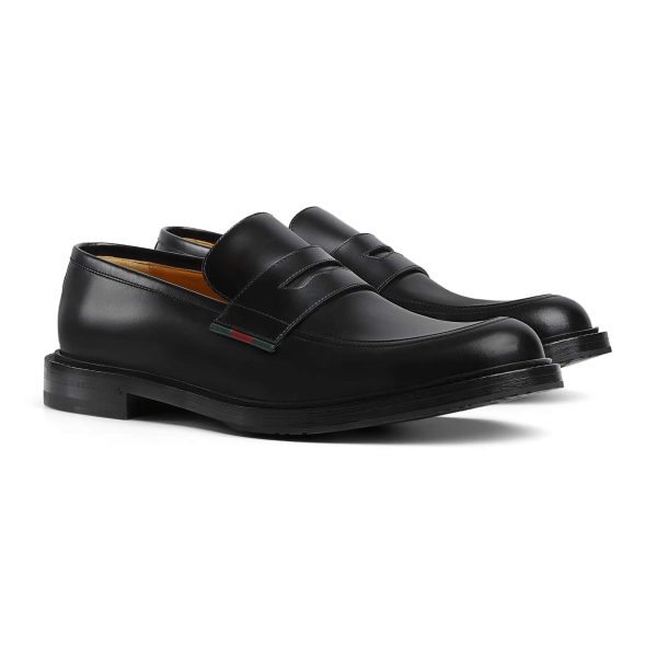 Gucci Men's Loafer With Leather Web