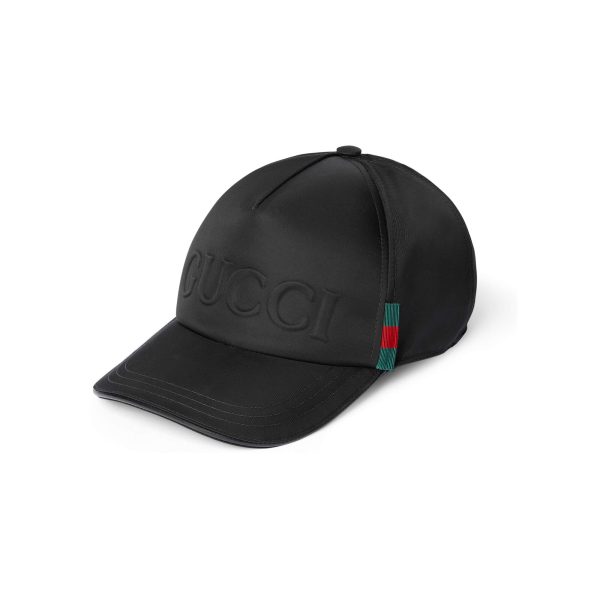 Gucci Nylon Baseball Hat With GUCCI Logo