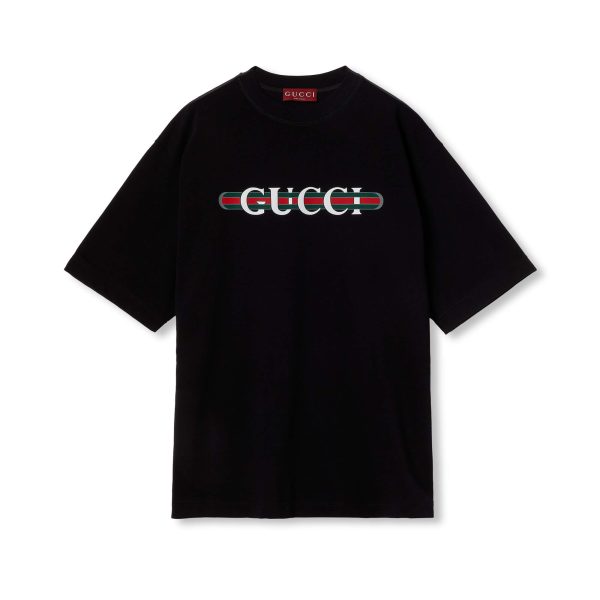 Gucci Printed Cotton Jersey T-shirt at Enigma Boutique