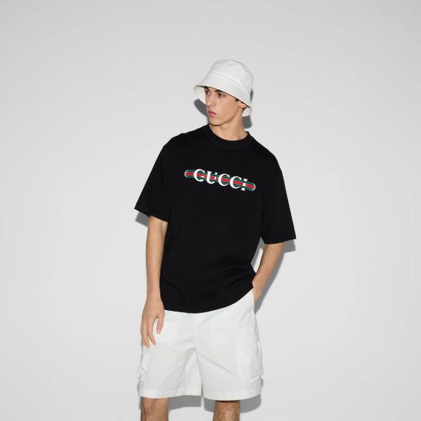 Gucci Printed Cotton Jersey T-shirt - Image 2