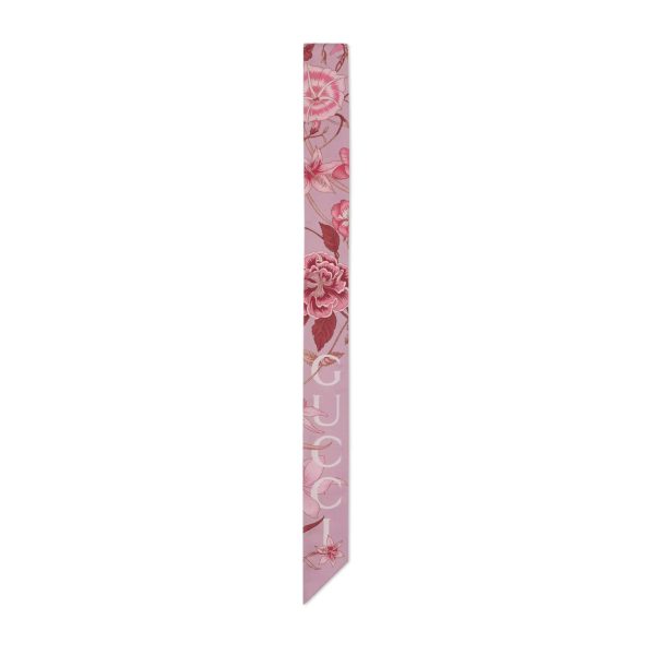 Gucci Printed Silk Neck Bow