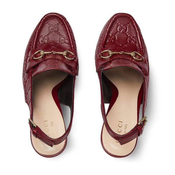 Gucci Women's Horsebit Platform Loafer Slingback at Enigma Boutique