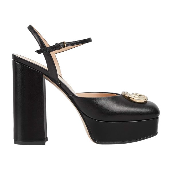 Gucci Women’s Platform Pump With Double G - Image 2